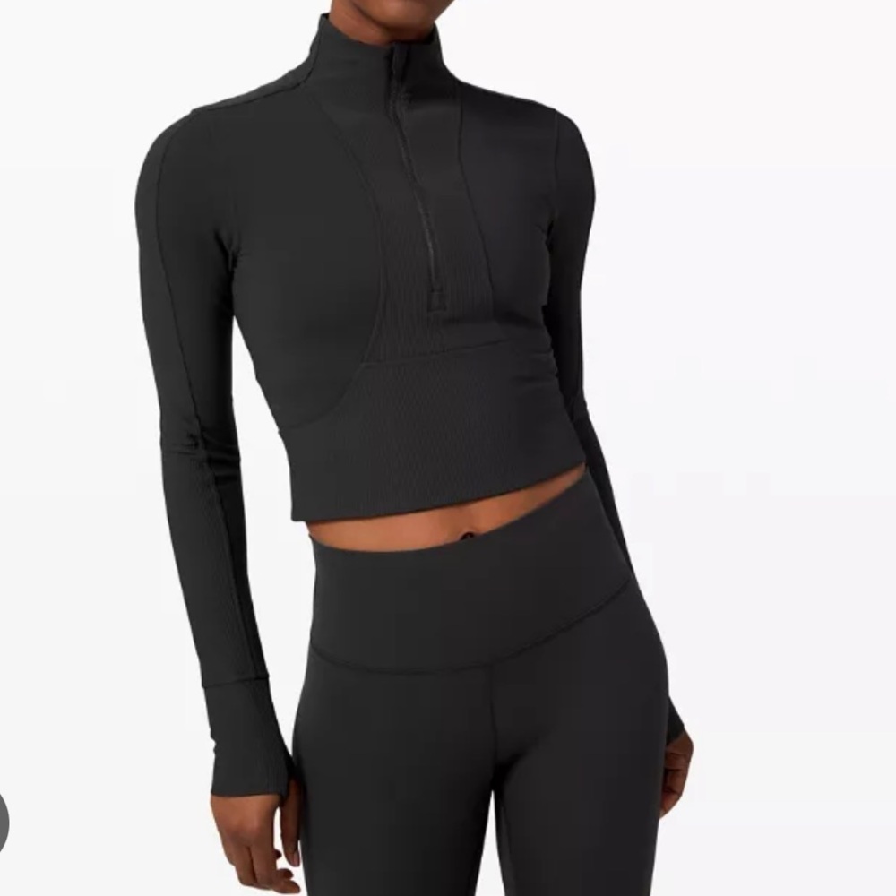 Lululemon take it in stride top in black size 4!